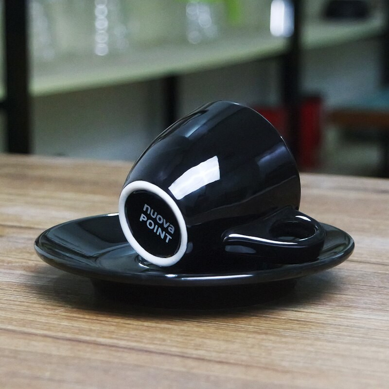 9 mm hrubý keramický minimalistický espresso hrnček s podšálkou, sada, súťaž, špeciálny 55 ml kancelársky pohár na mlieko, domáci čajový riad