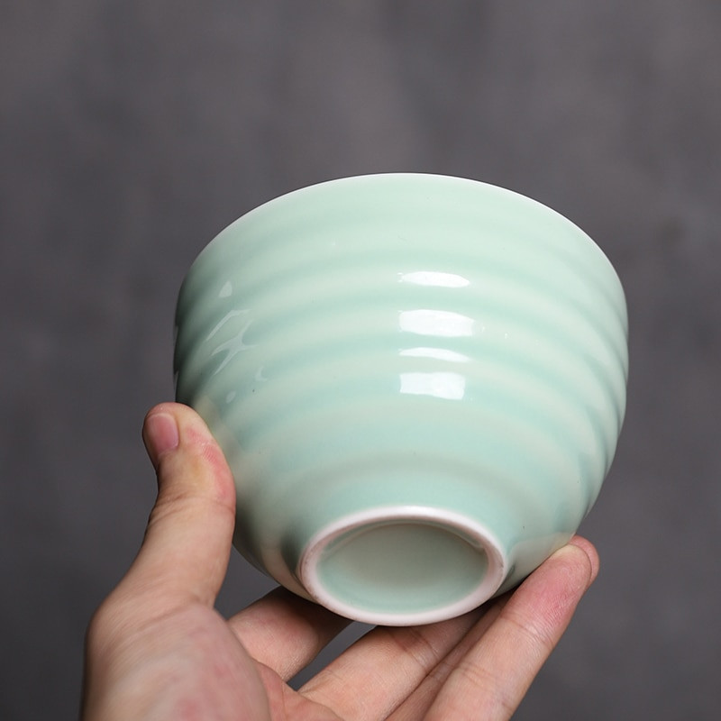 XINCHEN 4db/szett Hagyományos Matcha Natural Bamboo Matcha Habverő Scoop Ceremic Matcha Tál habverőtartó Ajándékkészlet Teáskészletek