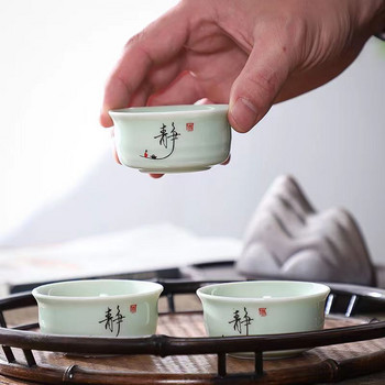 Различни стилове на керамични комплекти чаши за чай 3 бр. комплект чаши за чай Кунг-фу комплекти за чай и чаши за чай Китайска купа Порцеланови чаши Чаша от костен Китай