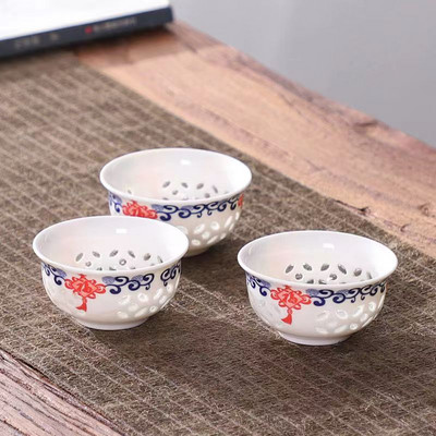 Razni stilovi keramičkih setova šalica za čaj Set od 3 komada šalica za čaj Kung Fu setovi čaja i šalice za čaj Kineska zdjela Porculanske šalice Šalica od porculana