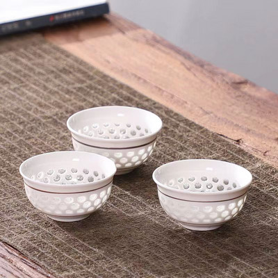 Razni stilovi keramičkih setova šalica za čaj Set od 3 komada šalica za čaj Kung Fu setovi čaja i šalice za čaj Kineska zdjela Porculanske šalice Šalica od porculana