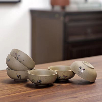 6 tk Jämekeraamika teetass Hiina teekomplekt Keraamilised tassid ja kruusid Teekannud vee keetmiseks Samovar Gaiwan teekann Shu Puer teenõud