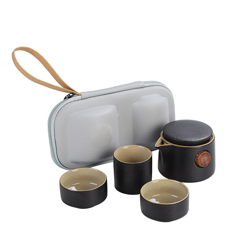 Tinkinkite kinų Kung Fu Teaset keramikinį nešiojamą arbatinukų rinkinį Kelionės Gaivano arbatos puodeliai arbatos ceremonijos arbatos puodeliai Kinų arbatos indai Dovanos