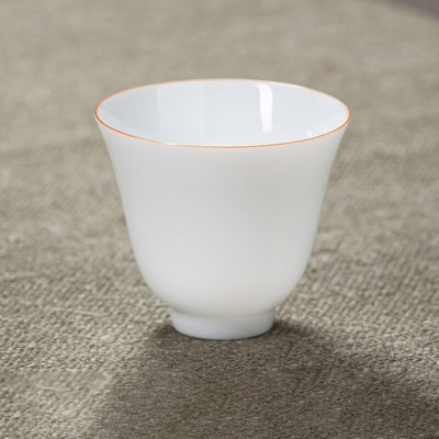 2 ks/sada Dehua Keramika Čajové šálky Domáca tenká pneumatika Čajová miska Čínsky biely porcelán Čajový riad Príslušenstvo Jednotlivé šálky Nádoby na nápoje