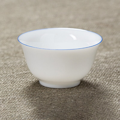 2 ks/sada Dehua Keramika Čajové šálky Domáca tenká pneumatika Čajová miska Čínsky biely porcelán Čajový riad Príslušenstvo Jednotlivé šálky Nádoby na nápoje