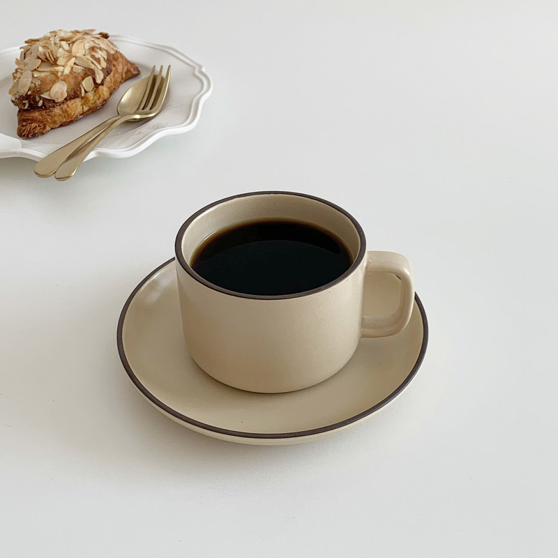 Sada vintage keramických hrnčekov na kávu 250 ml, šálky na espresso s podšálkami, sada čajových šálok, domáca kuchyňa, párty, riad, kreatívne darčeky