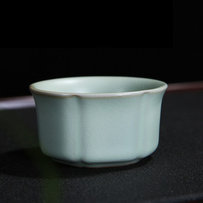 4 vnt./stal. Vienspalvis Ru krosnies arbatos puodelis Rankų darbo arbatos dubuo Keraminis kavos puodelis Porcelianinis arbatos rinkinys Priedai Vieno puodelio gėrimai