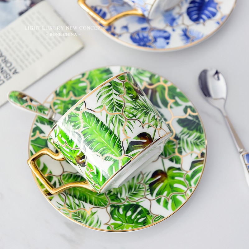 Ceai de cafea Ceai englezesc de dupa-amiaza Set de ceai Bone China de calitate superioara 180ML Vase de lux