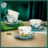 Set Cani Ceramica Cu Farfurioare Ceas Bts Ceni Mic Dejun Originale Ceas Espresso Cani Animale Padure Set Cesti Cafea Cu Farfurie Desert