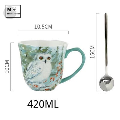 Set Cani Ceramica Cu Farfurioare Ceas Bts Ceni Mic Dejun Originale Ceas Espresso Cani Animale Padure Set Cesti Cafea Cu Farfurie Desert