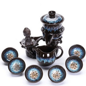 UNTIOR Creativity Keramički automatski set za čaj Dizajn protiv opekotina Okretni čajnik koji istječe voda Vrhunski set za čaj za vjenčani dar
