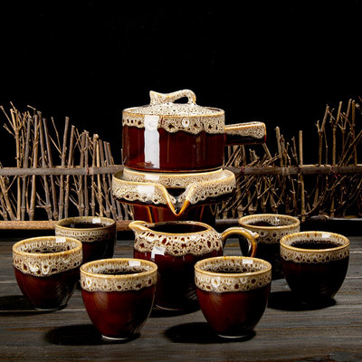 UNTIOR Creativity Keramički automatski set za čaj Dizajn protiv opekotina Okretni čajnik koji istječe voda Vrhunski set za čaj za vjenčani dar