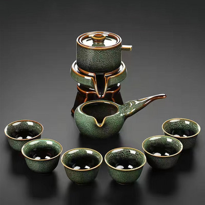 UNTIOR Creativity Keramički automatski set za čaj Dizajn protiv opekotina Okretni čajnik koji istječe voda Vrhunski set za čaj za vjenčani dar