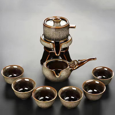 UNTIOR Creativity Keramički automatski set za čaj Dizajn protiv opekotina Okretni čajnik koji istječe voda Vrhunski set za čaj za vjenčani dar