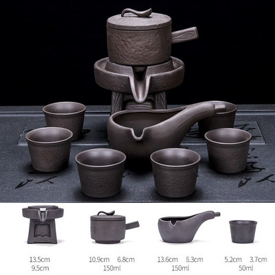 UNTIOR Creativity Keramički automatski set za čaj Dizajn protiv opekotina Okretni čajnik koji istječe voda Vrhunski set za čaj za vjenčani dar