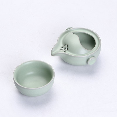 Japanski set za čaj Gaiwan Ceremony Set Prijenosni putni setovi za čaj Retro kineski keramički porculan Ručno izrađene KungFu šalice za set za čaj