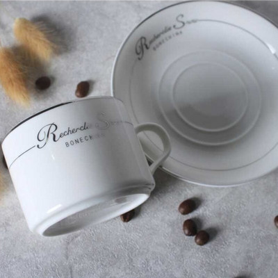 Elegantiškas keramikinis kavos puodelis kapučino puodelis angliškas idiliškas popietės arbatos rinkinys Retro porcelianinis su lėkšte ir šaukštu puodeliu dovanų rinkinys
