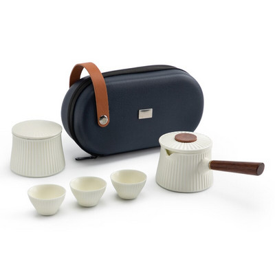 Japán stílusú hordozható, kézzel készített teáskanna kínai teáskészlet Kreatív irodai Kung Fu vízforraló kerámia oldalfogantyú szűrős teáskanna