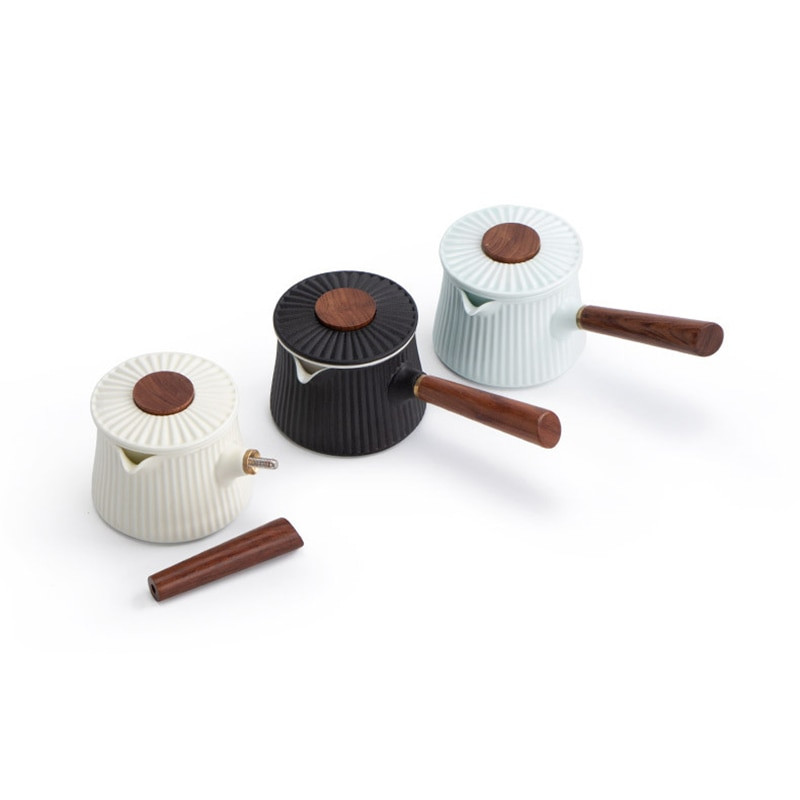 Japán stílusú hordozható, kézzel készített teáskanna kínai teáskészlet Kreatív irodai Kung Fu vízforraló kerámia oldalfogantyú szűrős teáskanna