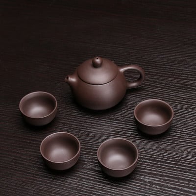 Set de ceai din lut violet din ceramică, cu infuzor de oală Kung Fu, ceainic Xishi Gaiwan, ceainic de servire, ceașcă de ceai, băuturi chinezești de înaltă calitate