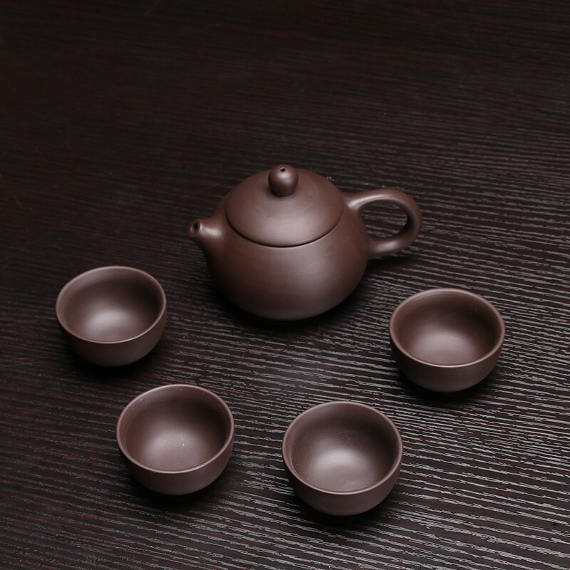 Set de ceai din lut violet din ceramică, cu infuzor de oală Kung Fu, ceainic Xishi Gaiwan, ceainic de servire, ceașcă de ceai, băuturi chinezești de înaltă calitate