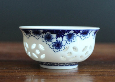 Изящна ажурна керамична чаша 1 бр., традиционна китайска порцеланова чаша за чай, чаша за чай Kung Fu, аксесоари за чай чаша за зелен чай