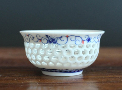 Изящна ажурна керамична чаша 1 бр., традиционна китайска порцеланова чаша за чай, чаша за чай Kung Fu, аксесоари за чай чаша за зелен чай