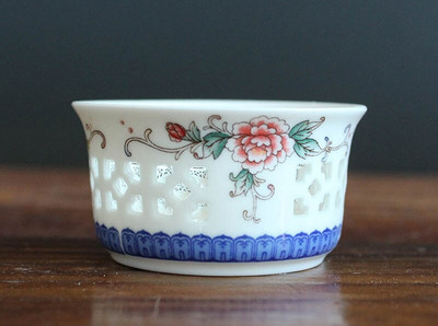 Изящна ажурна керамична чаша 1 бр., традиционна китайска порцеланова чаша за чай, чаша за чай Kung Fu, аксесоари за чай чаша за зелен чай