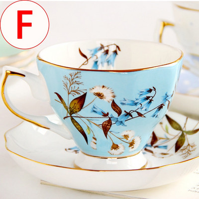 Set cești de cafea din porcelană europeană în stil englezesc Set ceai de după-amiază farfurie pentru ceașcă de cafea