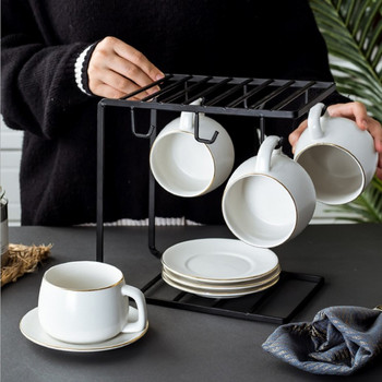 1 σετ Nordic Ceramics Matte κύπελλο και πιατάκι σετ με κουτάλι Απογευματινό Τσάι Γάλα Κύπελλο Καφέ Νερό Κούπα Τσαγιού