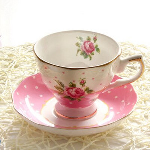 Set ceașcă de cafea European Bone China Set ceai de după-amiază în stil englezesc Farfurie ceașcă de cafea Ceșă de cafea Bone China în stil european