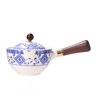 Set de ceai chinezesc Kung Fu, ceainic rotativ 360, ceainic din ceramică, infuzor semi-automat, ceainic Gongfu, ceainic