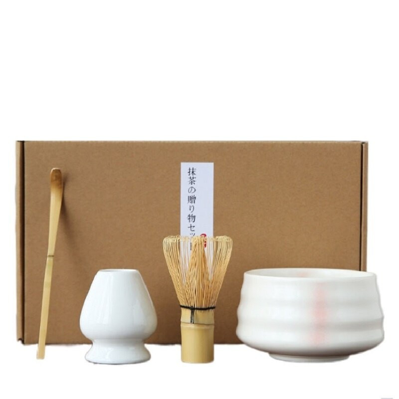 4 kom/set tradicionalni matcha set darova bambusova metlica za matcha keramička zdjela za mućenje Matcha držač setovi za japanski čaj