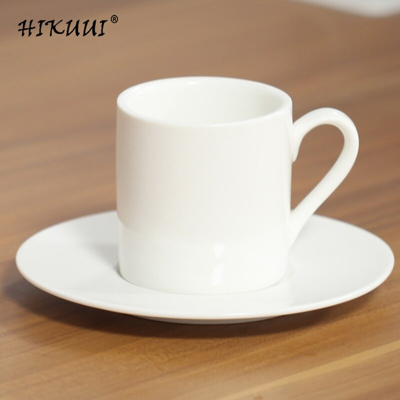 3 štýlové 2 ks biele porcelánové hrnčeky na kávu s podnosom, keramické hrnčeky a podšálka, klasický západný šálka mliečnej kávy a čaju