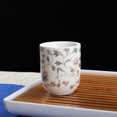 4 kom/set Plavo-bijela porculanska šalica za čaj Retro keramička šalica za čaj Boutique zdjela za čaj Šalice za kavu i vino Pribor za piće 150 ml