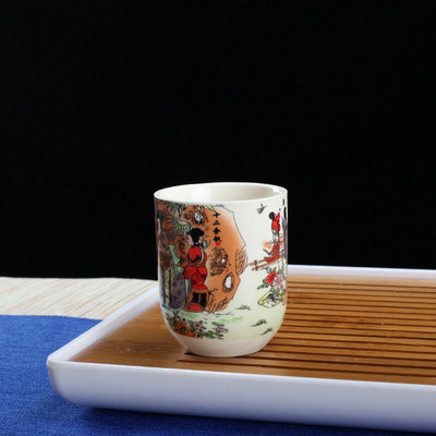 4 kom/set Plavo-bijela porculanska šalica za čaj Retro keramička šalica za čaj Boutique zdjela za čaj Šalice za kavu i vino Pribor za piće 150 ml