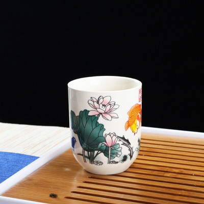 4 kom/set Plavo-bijela porculanska šalica za čaj Retro keramička šalica za čaj Boutique zdjela za čaj Šalice za kavu i vino Pribor za piće 150 ml