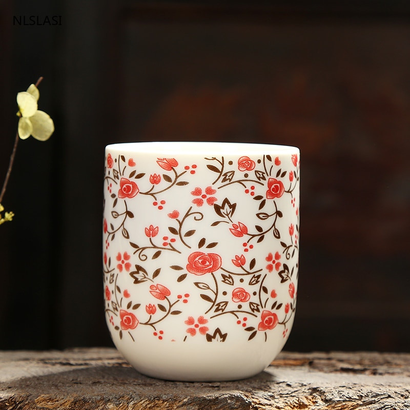 4 kom/set Plavo-bijela porculanska šalica za čaj Retro keramička šalica za čaj Boutique zdjela za čaj Šalice za kavu i vino Pribor za piće 150 ml