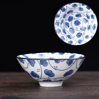 6 ks/sada Jingdezhen Ručne maľované Modrobiele porcelánové šálky na čaj Boutique Keramická majstrovská čajová miska Ručne vyrobená čajová súprava Príslušenstvo