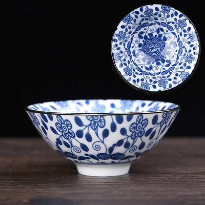 6 ks/sada Jingdezhen Ručne maľované Modrobiele porcelánové šálky na čaj Boutique Keramická majstrovská čajová miska Ručne vyrobená čajová súprava Príslušenstvo