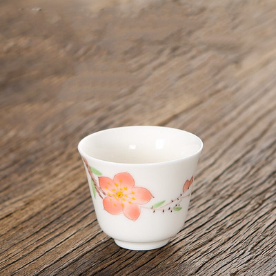 4 kom/lot kineski loj od žada Šalica za čaj Ručno izrađena keramička zdjela za čaj Set za čaj Dodatna oprema Glavna šalica prijenosna osobna jedna šalica 70 ml