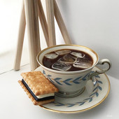 Cutelife Nordic Leaves, farfurie, ceașcă din ceramică albă, mic dejun, ceai cu lapte, ceai cu lapte, set de căni de cafea reutilizabile decorative de nuntă