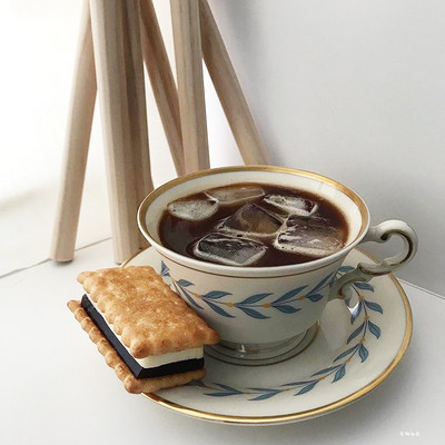 Cutelife Nordic Leaves, farfurie, ceașcă din ceramică albă, mic dejun, ceai cu lapte, ceai cu lapte, set de căni de cafea reutilizabile decorative de nuntă