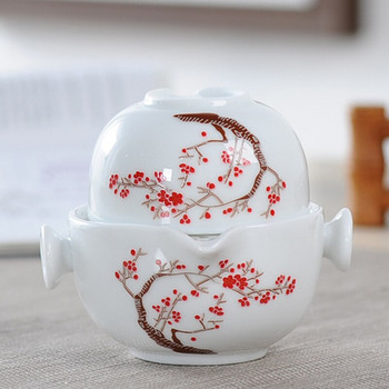 Чаен комплект китайски кунг-фу gaiwan чайник чаени чаши справедлива чаша комплекти за чай бял пътен сервиз за чай Безплатна доставка