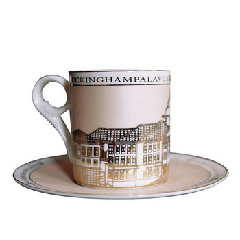 Creative Ceramic Coffee Cup Golden Porcelain Tea Cups Coffee Set Σετ φλιτζάνι καφέ υψηλής ποιότητας