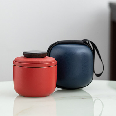 Japanski keramički porculanski kung fu pribor za čaj Posuđe za putovanje na otvorenom Lonac za čaj i šalica Prijenosna pohrana Uredska šalica za čaj