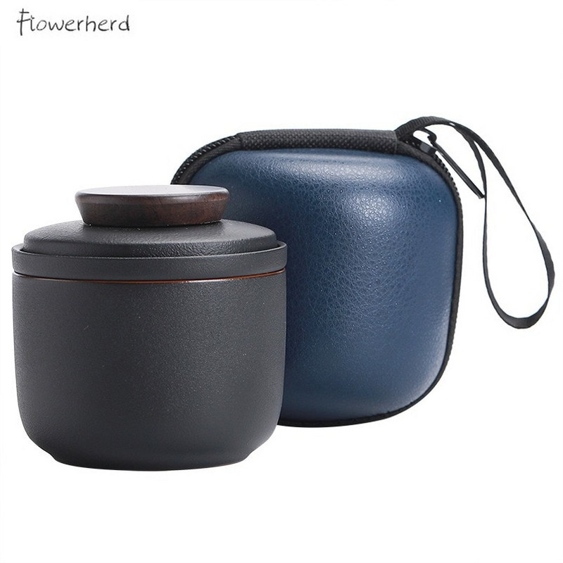 Japanski keramički porculanski kung fu pribor za čaj Posuđe za putovanje na otvorenom Lonac za čaj i šalica Prijenosna pohrana Uredska šalica za čaj