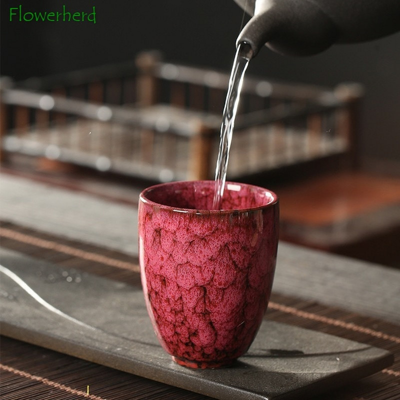 Japonský keramický porcelánový čajový riad, jeden veľký 250ml čajový hrnček na Yerba Maté, kávový hrnček, farebná sada čajových šálok Kung Fu