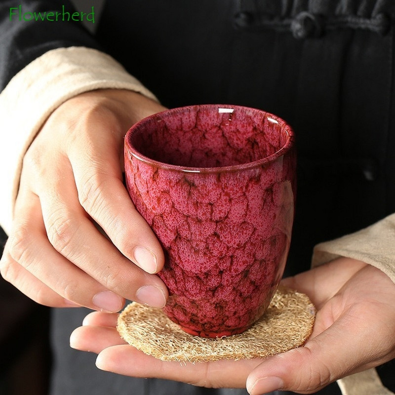 Japonský keramický porcelánový čajový riad, jeden veľký 250ml čajový hrnček na Yerba Maté, kávový hrnček, farebná sada čajových šálok Kung Fu