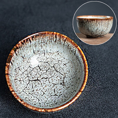 4 kom/lot Kineska peć za promjenu keramike Šalica za čaj Izvrsna ručno izrađena vintage jedna šalica Zdjela za čaj Master Cup Dodaci za pribor za čaj